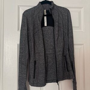 lululemon athletica Heather Dark Gray Zip Jacket